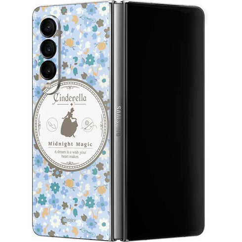 Disney Cinderella Midnight Magic Silhouette Galaxy Z Fold4 5G Skin